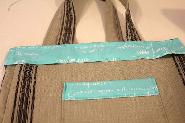Rustic Tote Bag Tutorial from WeAllSew
