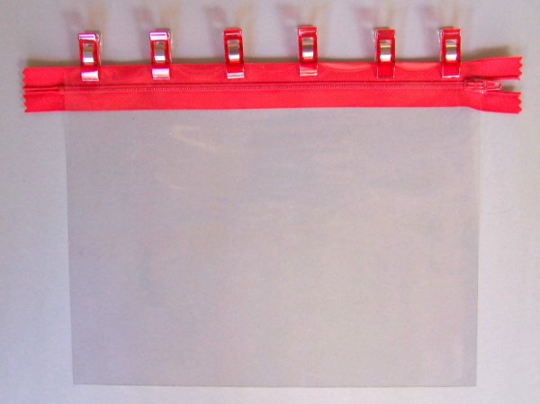 How to make a clear vinyl zippered pouch