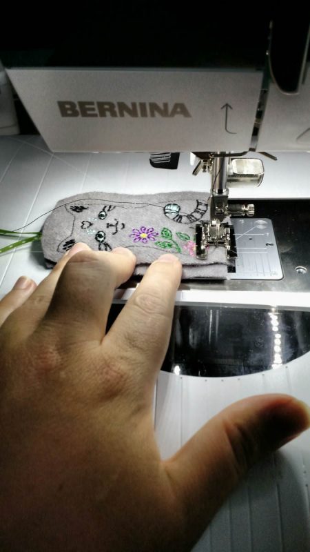 Baby Mobile Tutorial - Stitching the cat