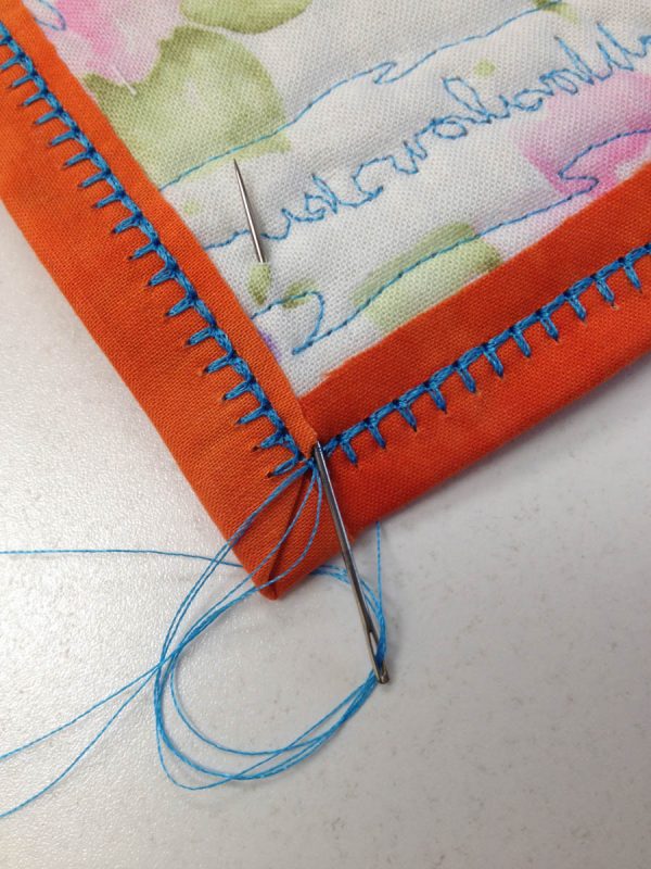 Binding Stitch Tip - Tie all threads together