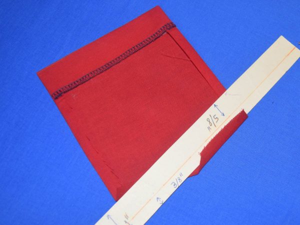 Patch Pocket Tutorial - pressing the bottom edge last
