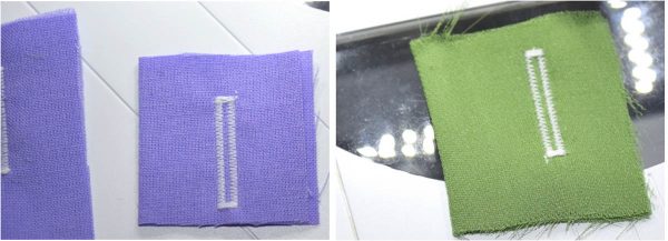 Buttonhole Sewing Tip - Buttonhole with proper stabilizer