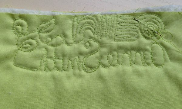 Free-Motion Quilting Exercise Tips - burying thread ends