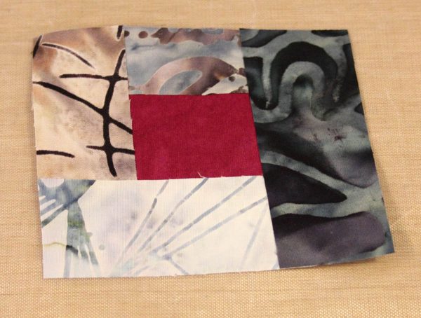 Fused Log Cabin Table Runner Tutorial - trim edges