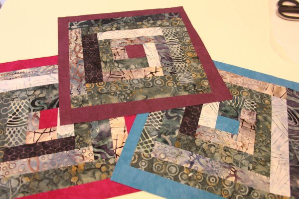 Fused Log Cabin Table Runner Tutorial 
