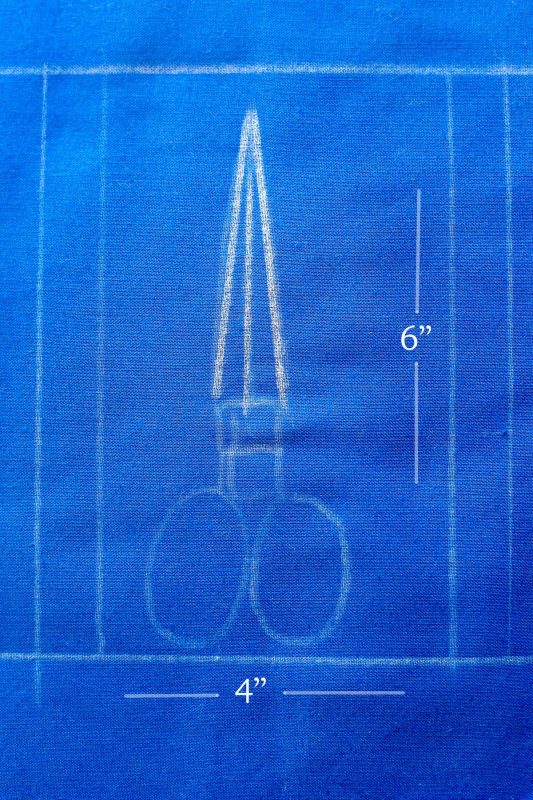 Scissors Motif Pincushion Tutorial