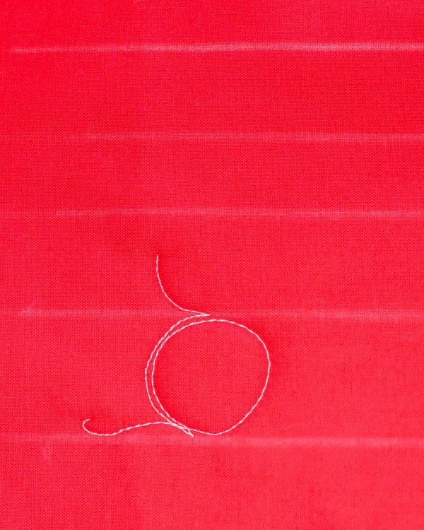 Free-Motion Snowman - repeating the first circle