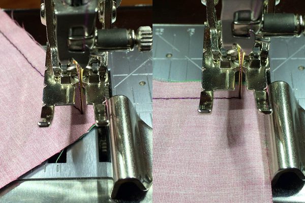 Holiday Coasters Tutorial - needle down position when turning at the corner