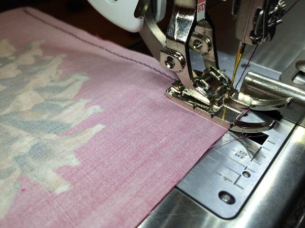 Holiday Coasters Tutorial - stop a quarter of an inch by the edge