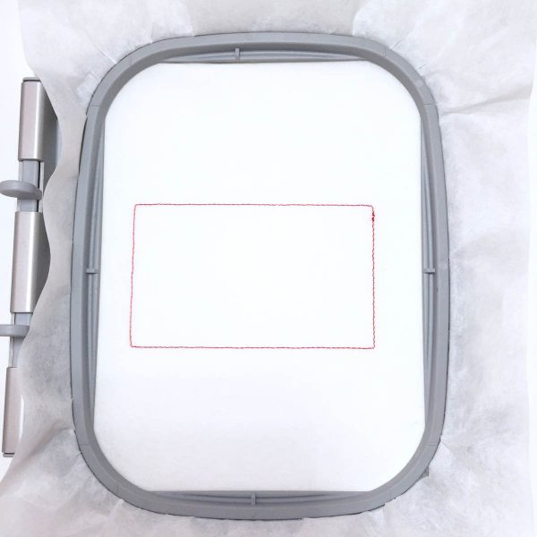 Santa Pants Gift Card Holder Tutorial - stitch placement line