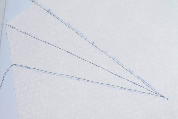 Darts with Lace Overlay - Basted darts