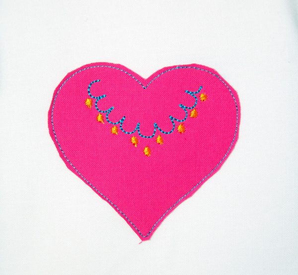 Embroidered Heart Pin Tutorial