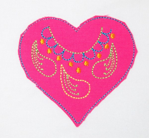 Embroidered Heart Pin Tutorial