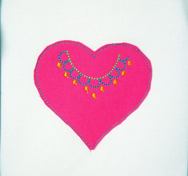Embroidered Heart Pin Tutorial