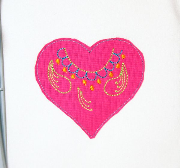 Embroidered Heart Pin Tutorial