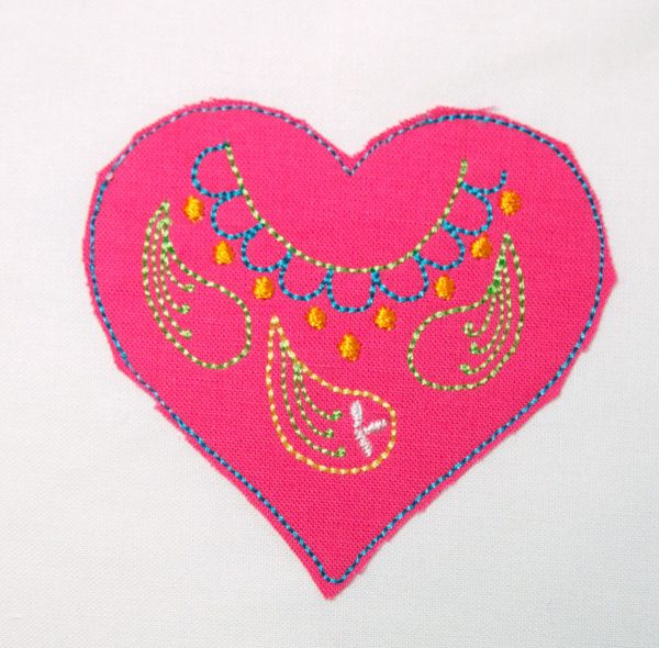 Embroidered Heart Pin Tutorial