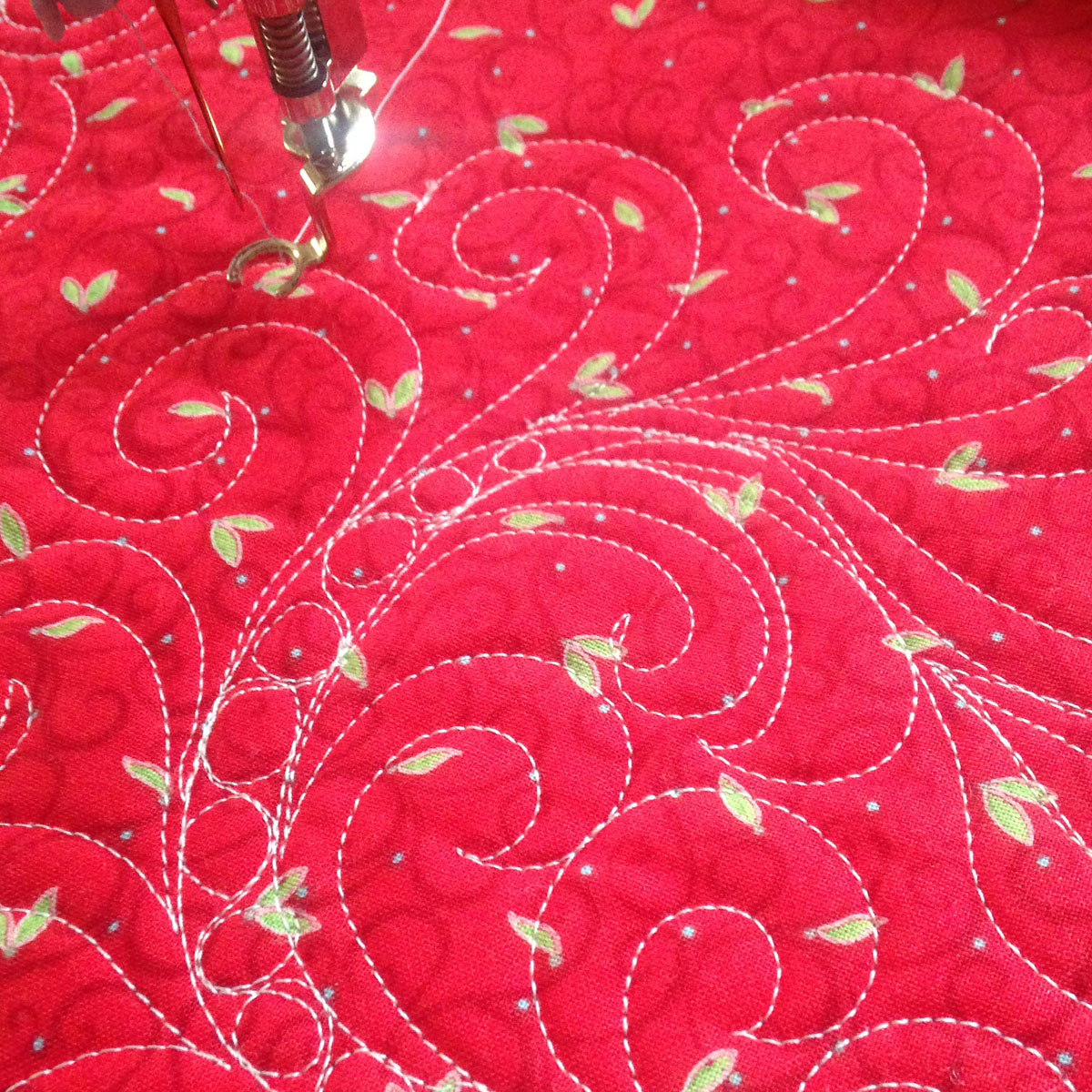 How to quilt feathers