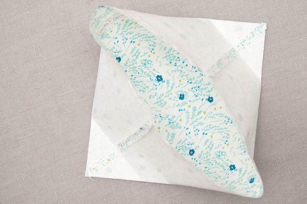 Easter Fabric Basket Tutorial - stitching the corners