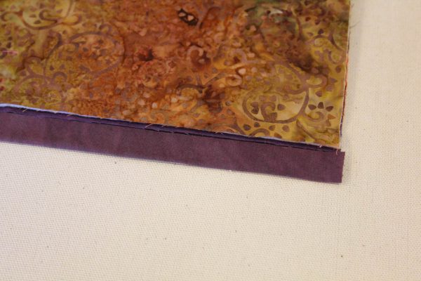 Fabric Message Board Tutorial - press and fold the binding strips