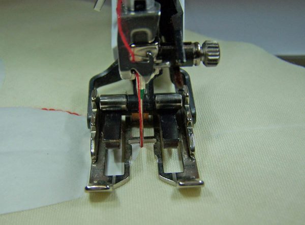 No-Mark Quilting Tip - Stitching along the paper pattern