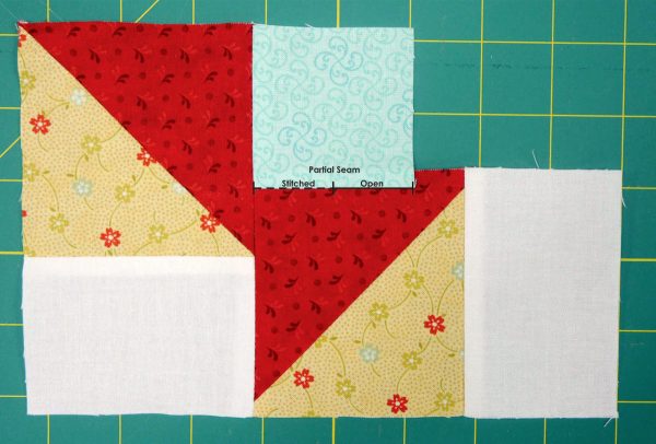 Piecing partial seams