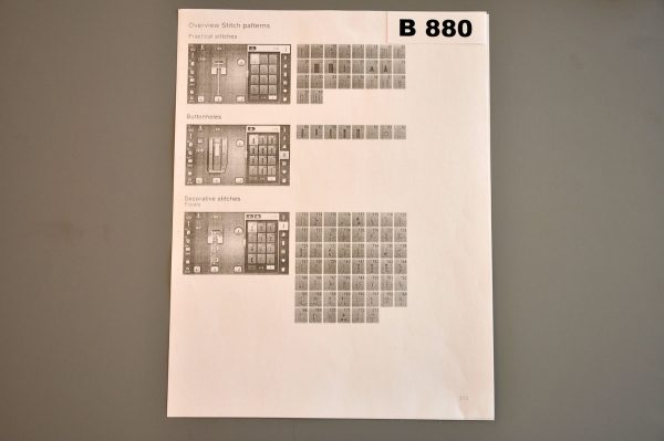 Stitch sample book