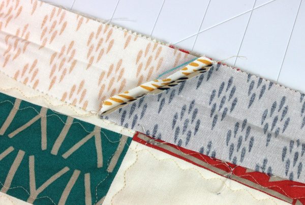 Sew 1/4" seams.
