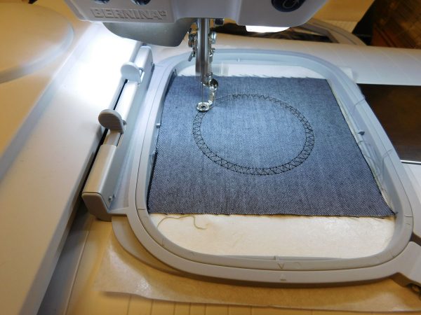 Embroidery hooping tip