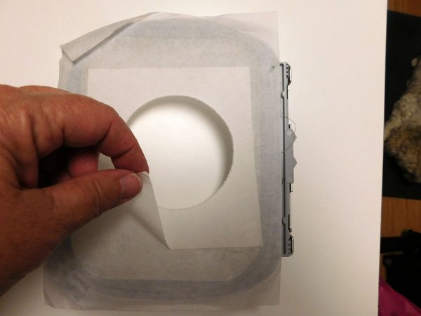 Embroidery hooping tip