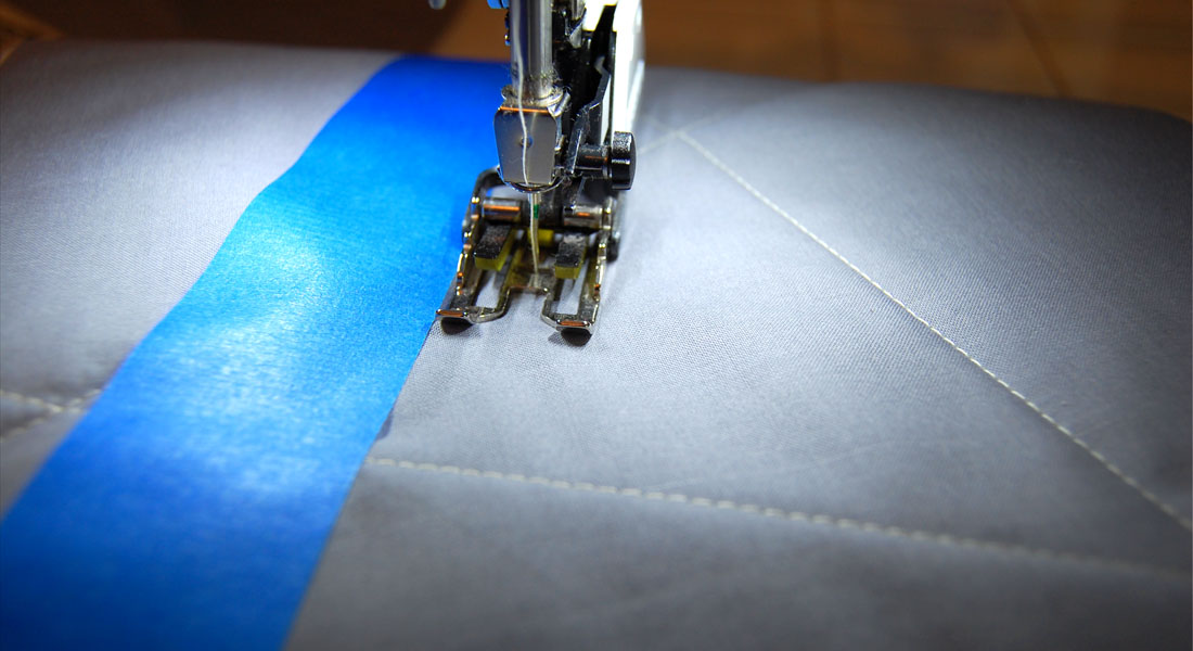 Straight line quilting with Walking foot #50