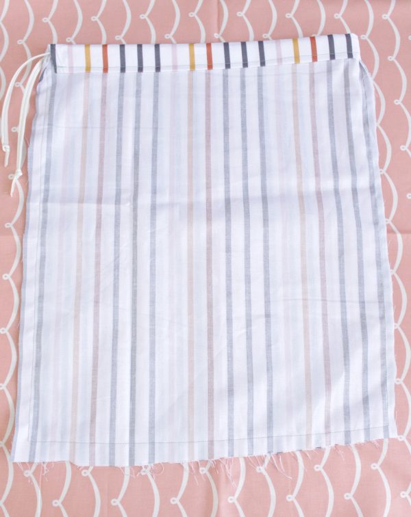 DIY 10-minute shoe bags finished