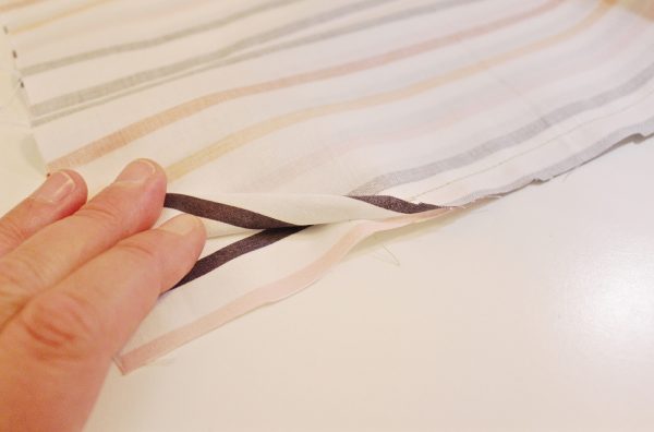 DIY 10-minute shoe bags step four: fold