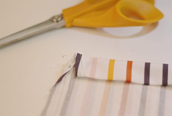 DIY 10-minute shoe bags step six: fold and iron