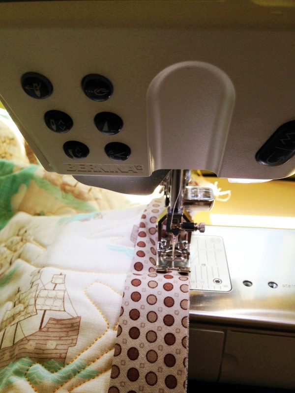 Quick quilt binding tip