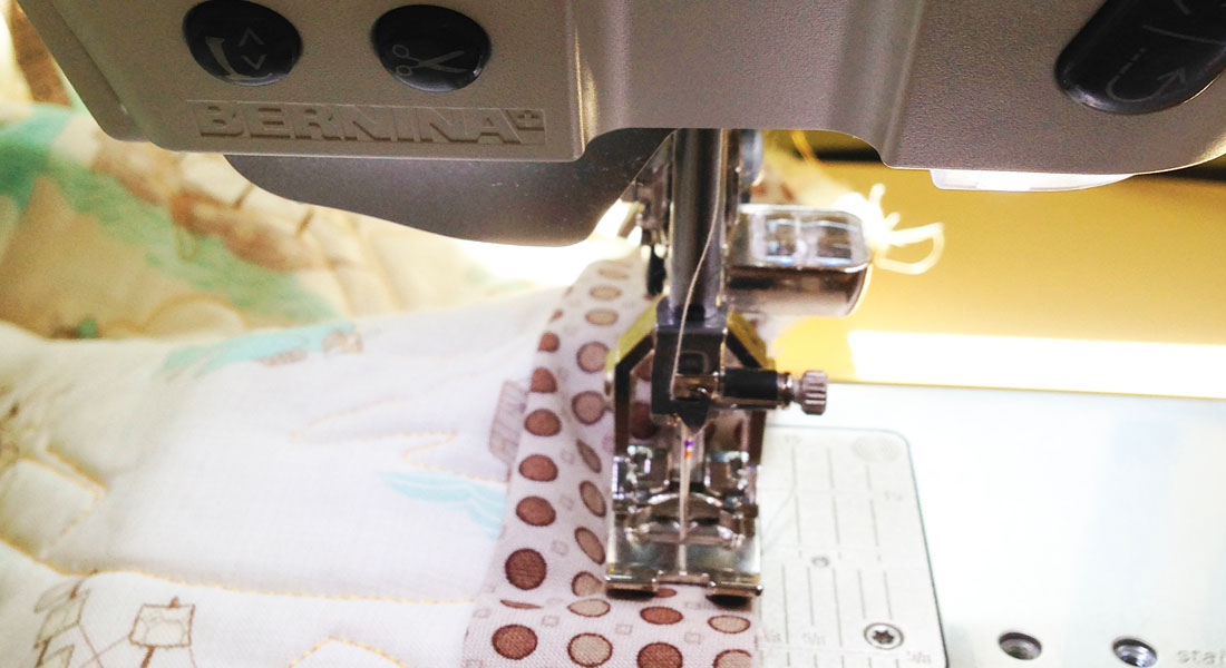 Quick quilt binding tip