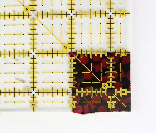Postage stamp patchwork pillow