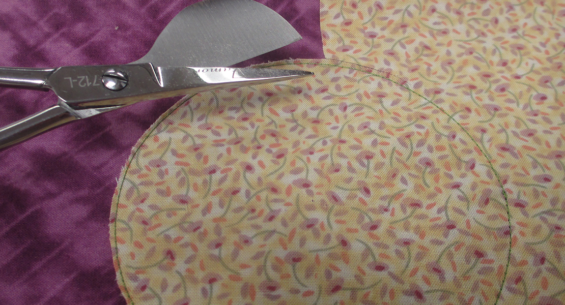 Machine Appliqued Circle