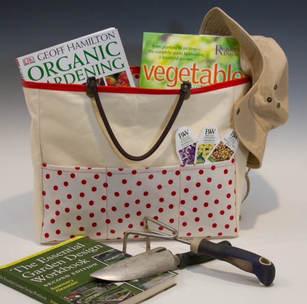 Oilcloth-lined Garden Tote 