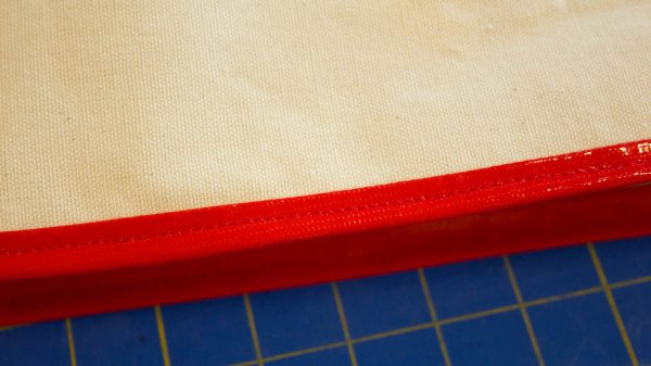 Oilcloth-lined Garden Tote Tutorial - binding