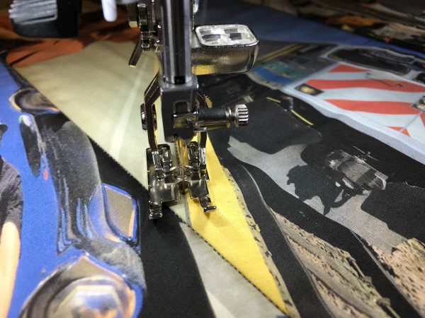 Quilting Green - stitching lines
