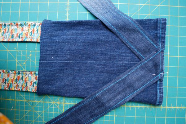 Toddler Backpack - Sew the handles on along the stitch line securely