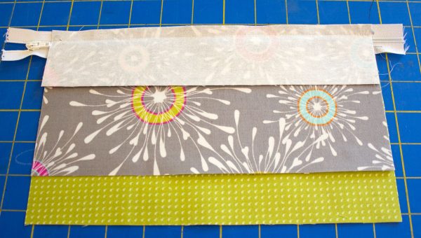 Two pocket pencil pouch