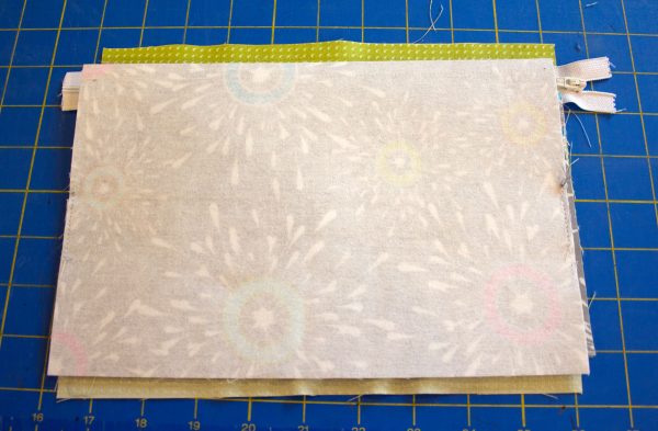 Two pocket pencil pouch