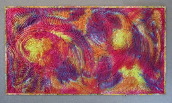Wholecloth Artquilt Series Part II - finished quilt tropical storm