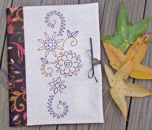 Embroidered Journal Cover