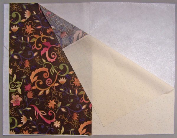 Embroidered Journal Cover_fuse the stabilizer to the outer cover