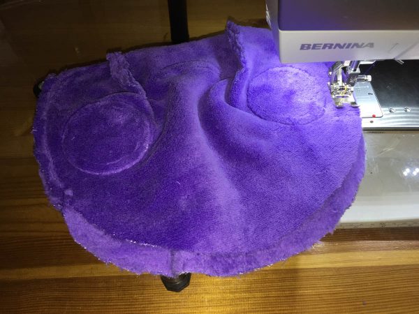 How to sew Stubby the Squid - Pin head front to head sides and stitch