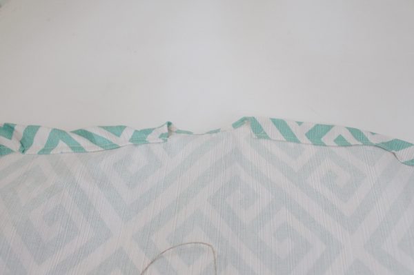 Mini ironing board cover Step Seven: create channel