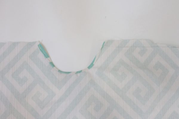 Mini ironing board cover Step Five: sew hem