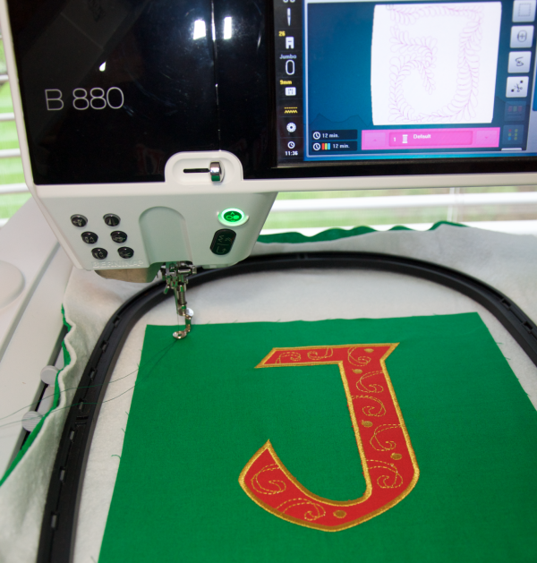 B-Step 6 - Quilting the J